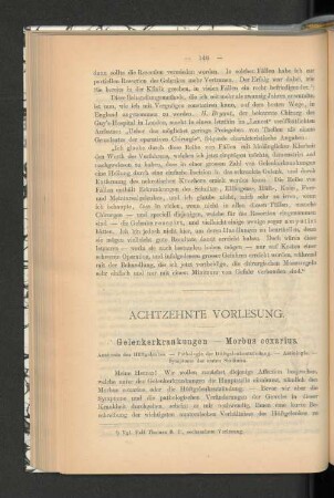 Achtzehnte Vorlesung.