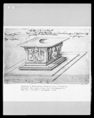 Entwurf für einen Altar der Schloßkapelle