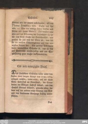 Ein und neunzigster Brief.
