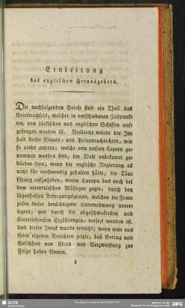 Einleitung des englischen Herausgebers