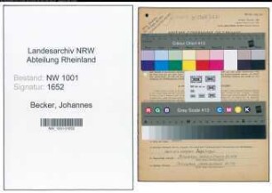 Entnazifizierung Johannes Becker, geb. 04.12.1902 (Schlosser)