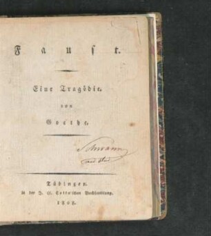 Faust : Eine Tragödie