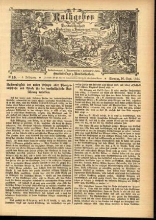 Ausgabe vom Sonntag, den 16. September 1894.
