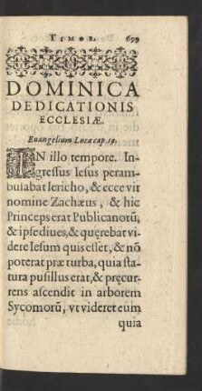 Dominica Dedicationis Ecclesiae.