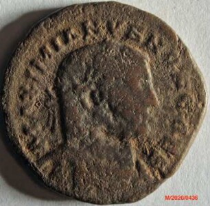 Römische Münze, Nominal Follis, Prägeherr Diocletian (?), für Galerius Caesar, Prägeort nicht bestimmbar, Original