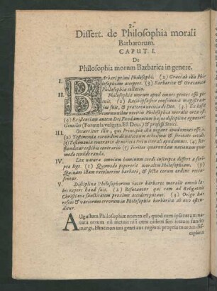 Dissert. de Philosophia morali Barbarorum.