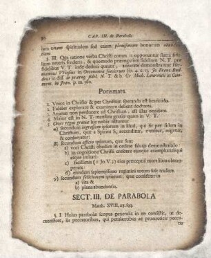 Sectio III. De Parabola