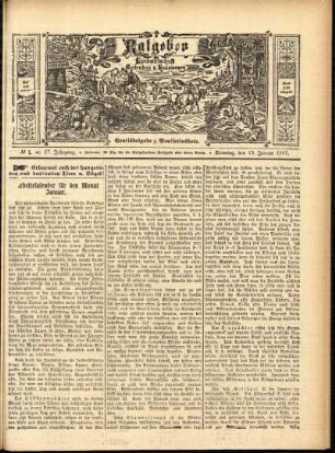Ausgabe vom Sonntag, den 13. Januar 1907.