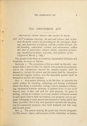 Circulars : The Leland Stanford Junior University. [Teilw. mit d. Tit.:] Circular. The Leland Stanford Junior University [u.] Circular of information. The Leland Stanford Junior University, 1-6