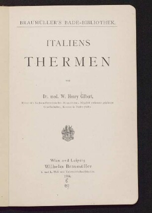 Italiens Thermen