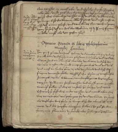 Operacio extracta ex libris philosophorum magistri Hortulani