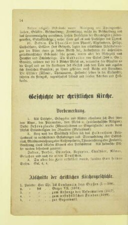 Geschichte der christlichen Kirche