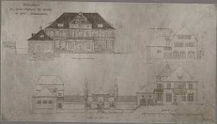 Fischer, Theodor; Kiel; Wohnhaus Prof. Dr. Harries - Ansichten