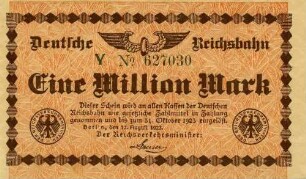 Gutschein - 1 Mill. Mark