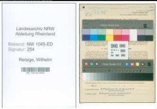 Entnazifizierung Wilhelm Reisige , geb. 17.02.1903 (Lehrer)
