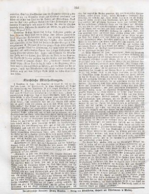 344 Kirchliche Mittheilungen