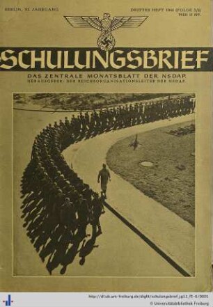 XI. Jahrgang, Folge 5-6: Der Schulungsbrief