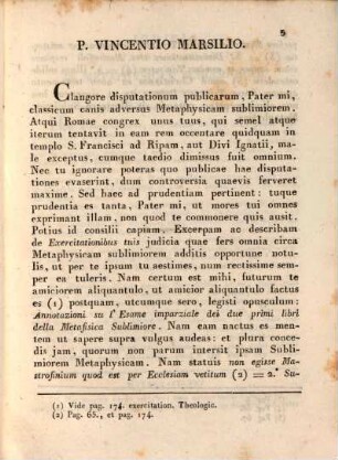 Observationes in judicia F. V. Marsilli ac socii inspersa adversus metaphysicam sublimiorem in exerciationibus theologicis