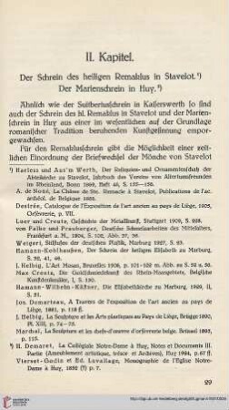 II. Kapitel: Der Schrein des hl. Remaklus in Stavelot. Der Marienschrein in Huy