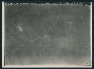 Foto der Ortschaft und des Geländes um Ecoust-Saint-Mein zwischen Arras und Cambrai (Luftbild)