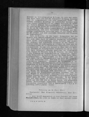 Sitzung am 10. Juni 1919.