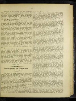 Fortbildungsschule und Volksschullehrer : (Schluß)