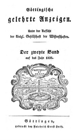 1836,2: Göttingische gelehrte Anzeigen