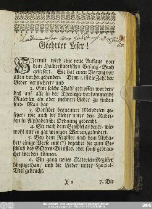 Geehrter Leser!