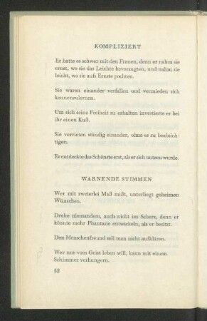 Warnende Stimmen