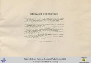 Literatur-Verzeichnis.