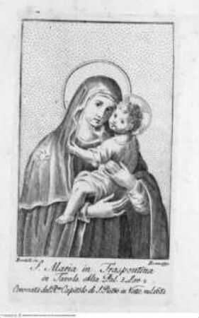 Raccolta delle Immagini della Beatissima Vergine ..., 3. Band, Tafel S. : S. Maria in Traspontina