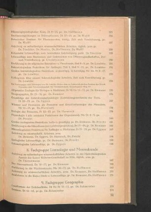 9. Fachgruppe Geographie