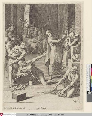[Christus vertreibt die Händler aus dem Tempel; Expulsion from the Temple; Jesus chassant les vendeurs du temple; Matth. 21, 12-13]