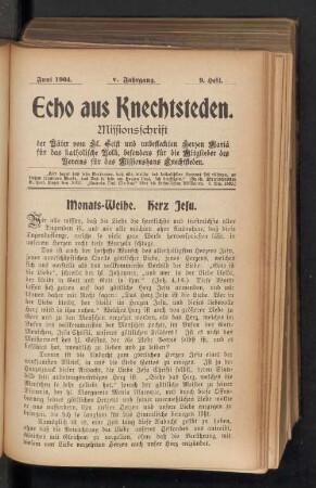 Juni 1904. 9. Heft