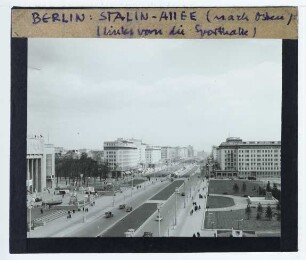 Berlin, Bauprojekt Stalinallee (heute Karl-Marx-Allee)