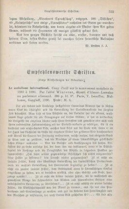 553-560 Empfehlenswerthe Schriften
