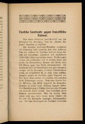 89-91, Deutsche Landwehr gegen französische Reiterei