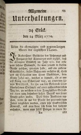24 Stück. den 24 März 1770.