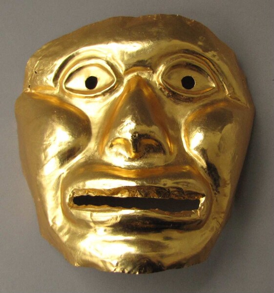 Sheet gold death mask