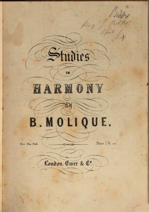 Studies in harmony