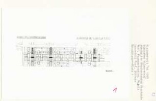 Schnellstraßenüberbauung Stadtautobahn Wexstraße, Berlin-Wilmersdorf (Diplomarbeit bei Kurt Dübbers): Baustufen und Lageplan 1:1000
