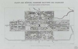 Plan des Königl. Großen Gartens bei Dresden