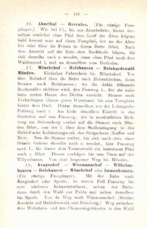 17. Mönchehof - Holzhausen - Reinhardswald Münden.