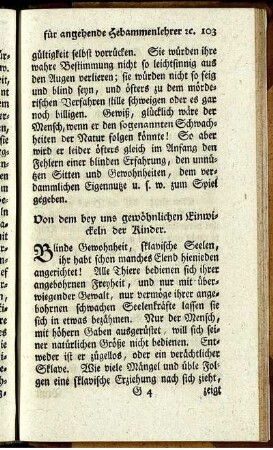 Von dem bey uns gewöhnlichen Einwickeln der Kinder.