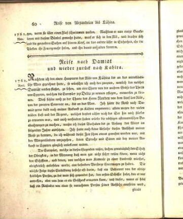 Reise nach Damiat und wieder zurück nach Kahira.