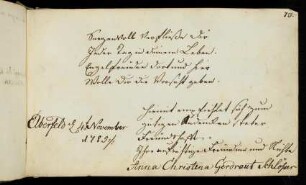 73 Schlösser, Anna Christina Gerdraut