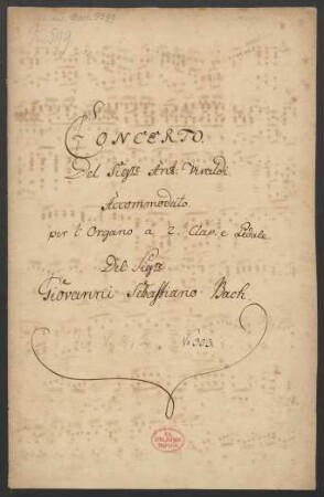 Konzerte; org; a-Moll; BWV 593