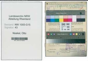 Entnazifizierung Otto Noekel , geb. 27.09.1885 (Bueroleiter)