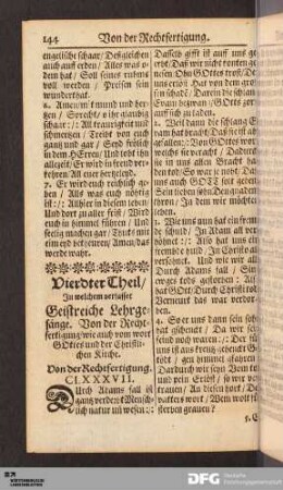 Vierdter Theil.