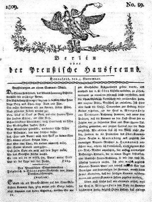 No. 89., 4. November 1809